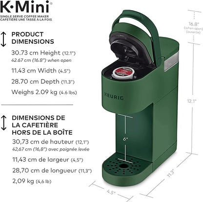 Keurig K-Mini Single Serve Coffee Maker – Ultra-Sleek Design in Evergreen