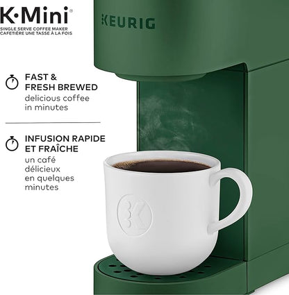 Keurig K-Mini Single Serve Coffee Maker – Ultra-Sleek Design in Evergreen