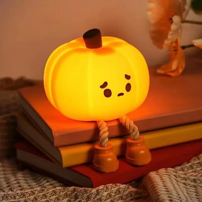 Pumpkin Silicone Night Lamp - LED Touch Sensor [Halloween Theme]