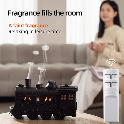 Train Shape Air Humidifier Purifier Aroma Diffuser.