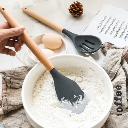 Silicone Kitchen Utensils Set.