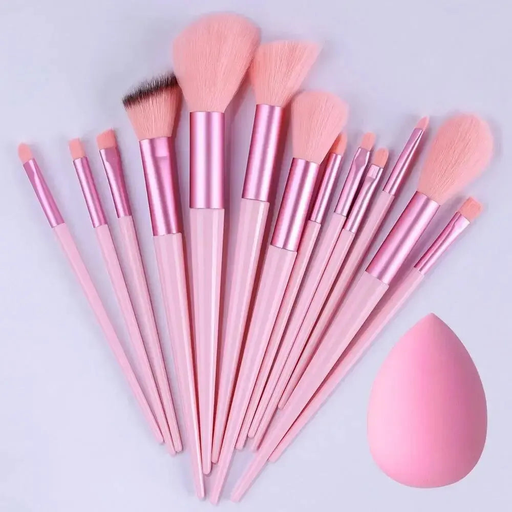 13-Piece Makeup Brush Set: Flawless Application Essentials