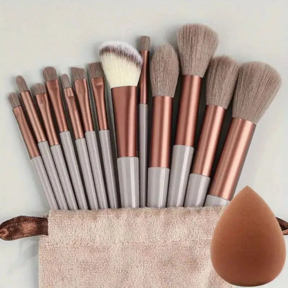 13-Piece Makeup Brush Set: Flawless Application Essentials