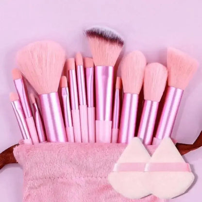 13-Piece Makeup Brush Set: Flawless Application Essentials