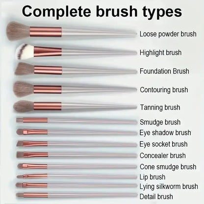 13-Piece Makeup Brush Set: Flawless Application Essentials