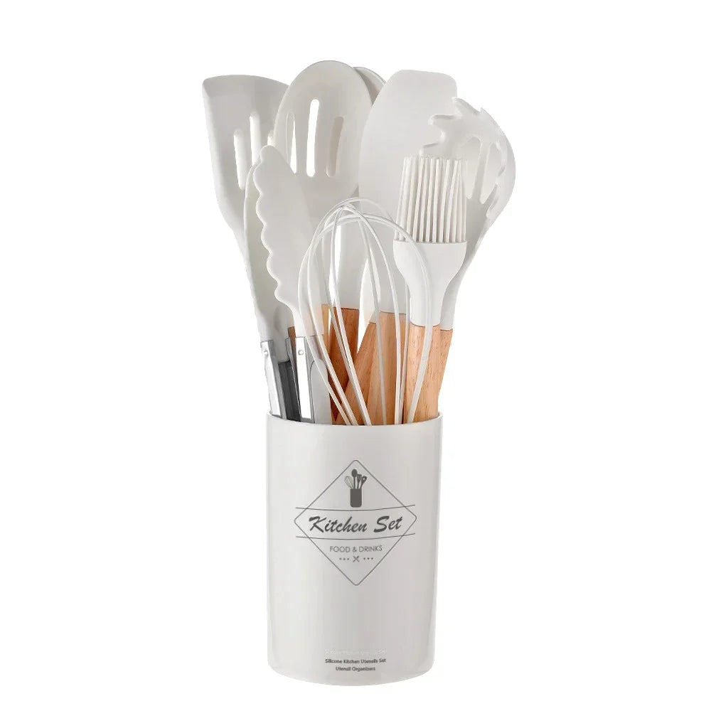 Silicone Kitchen Utensils Set.