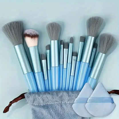 13-Piece Makeup Brush Set: Flawless Application Essentials