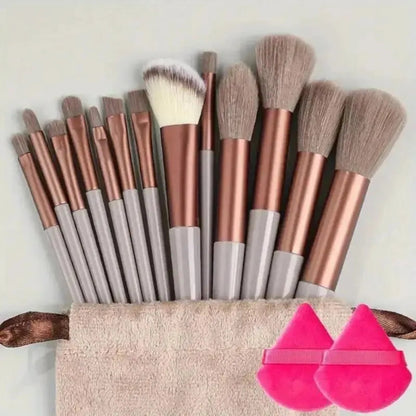 13-Piece Makeup Brush Set: Flawless Application Essentials